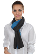 Cashmere & Yak ladies scarves mufflers luvo canard blue natural marron 164 x 26 cm